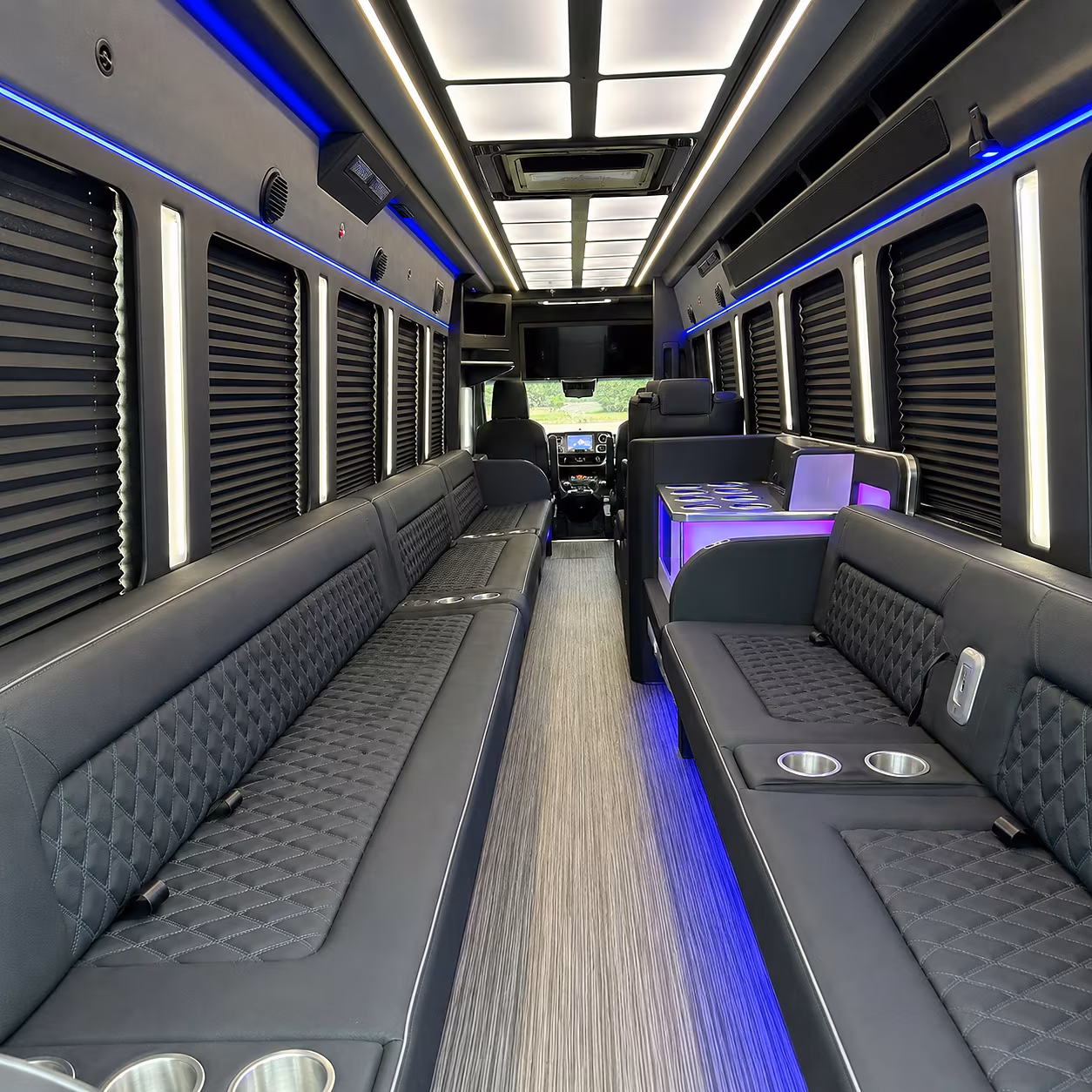 kingsport party bus rental interior