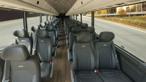Interior of Charter Bus Company Kingsport's 15 Passenger Minibus in Kingsport