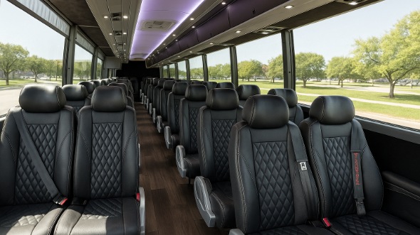 Interior of Charter Bus Company Kingsport's 18 Passenger Minibus in Kingsport