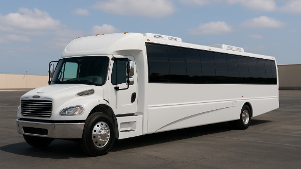 Exterior of Charter Bus Company Kingsport's 18 Passenger Minibus in Kingsport