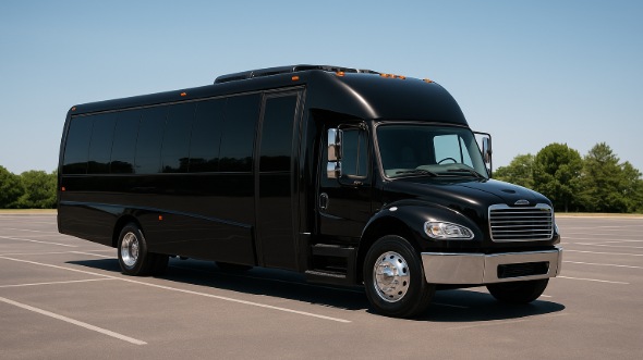 Exterior of Charter Bus Company Kingsport's 30 Passenger Minibus in Kingsport
