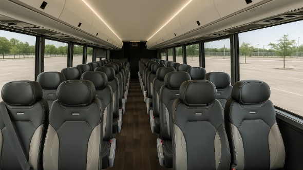 Interior of Charter Bus Company Kingsport's 35 Passenger Minibus in Kingsport