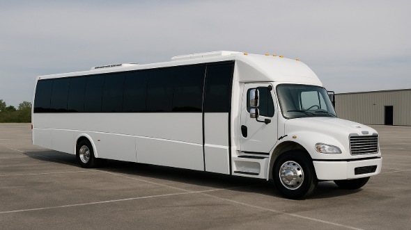 Exterior of Charter Bus Company Kingsport's 35 Passenger Minibus in Kingsport