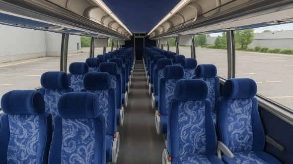 Interior of Charter Bus Company Kingsport's 56 Passenger Charter Bus in Kingsport