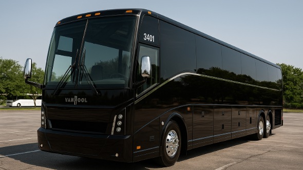 Exterior of Charter Bus Company Kingsport's 56 Passenger Charter Bus in Kingsport
