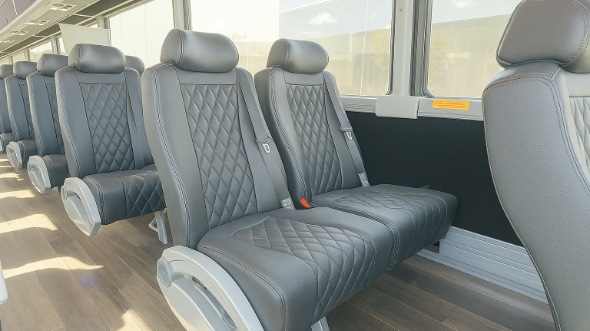 kingsport 28 passenger minibus inside