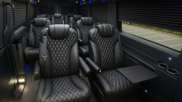 kingsport sprinter van with driver inside