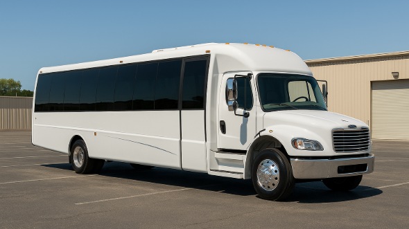 Exterior of Charter Bus Company Kingsport's Party Bus in Kingsport