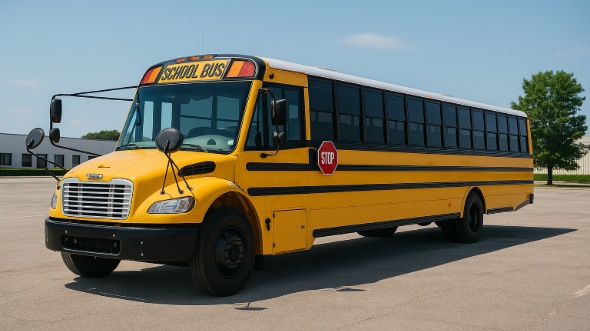 Exterior of Charter Bus Company Kingsport's School Bus in Kingsport